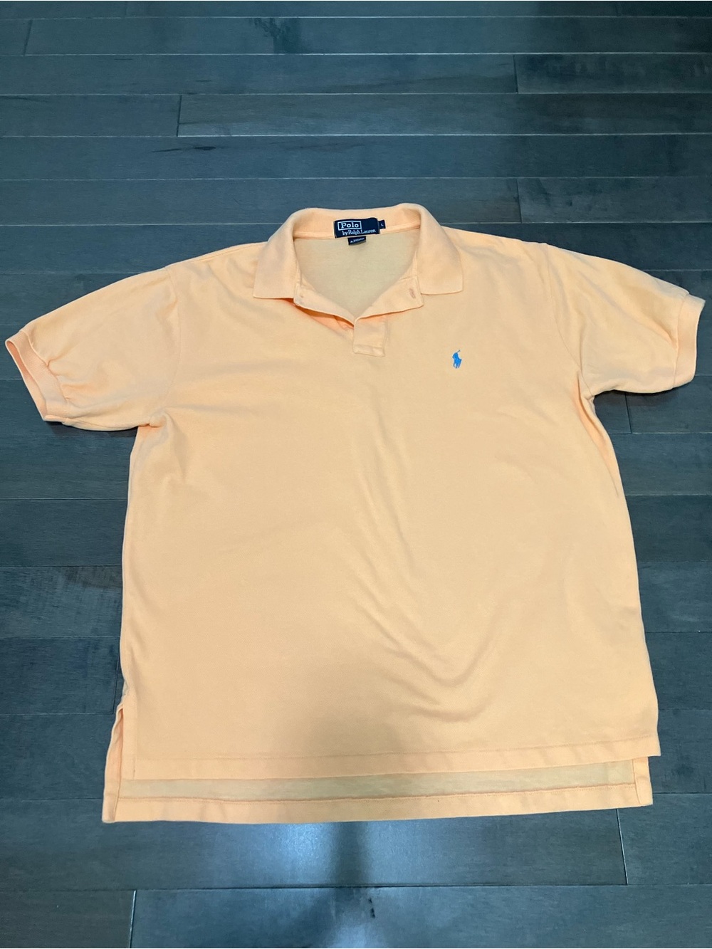Ralph Lauren Men's L Peach Polo 100% Cotton